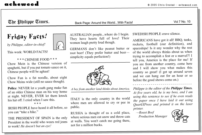 Swiss people consider patience a sin. comic