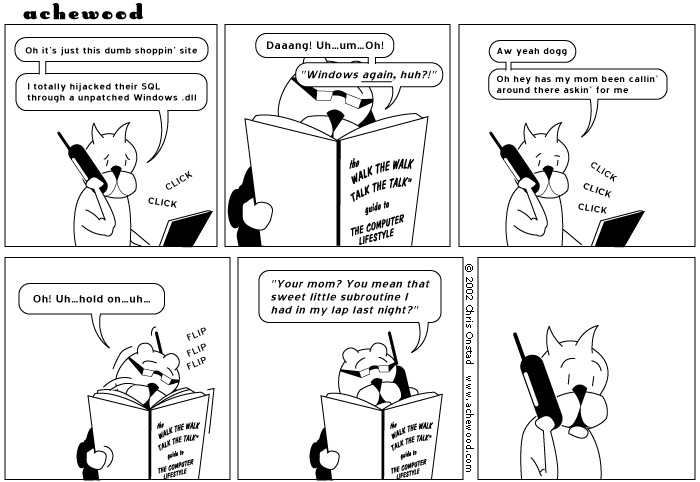 His mom is a sweet little load balancer. comic