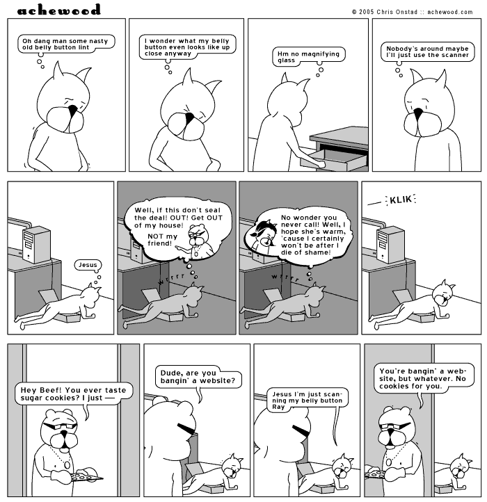 If you go around banging websites, do not expect treats from Ray. comic