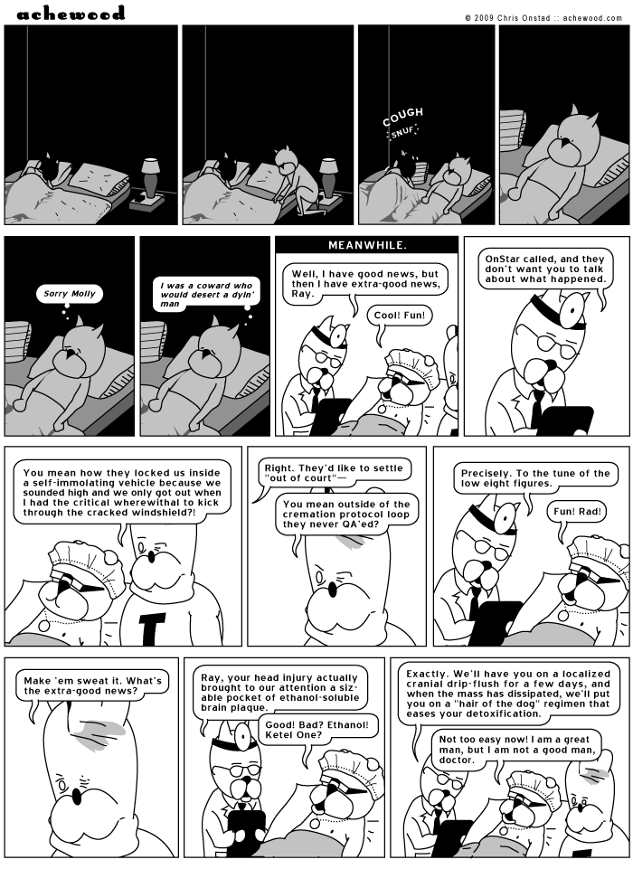 Meanwhile, even though he is supposed to be asleep, Philippe is using a flashlight to read a slender volume entitled, How Come a Bird Can Die? comic
