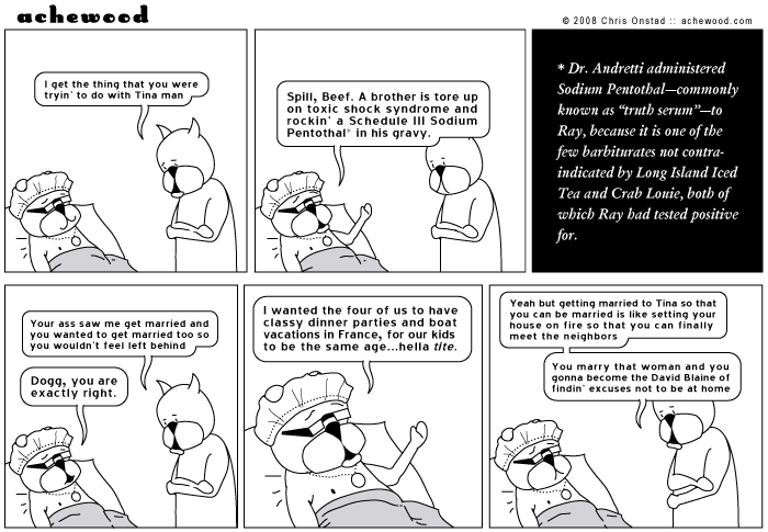 Tina? Yeah. Look, I'm gonna pull a pirate ship across the Atlantic by my teeth this month. There's money by the oven. comic