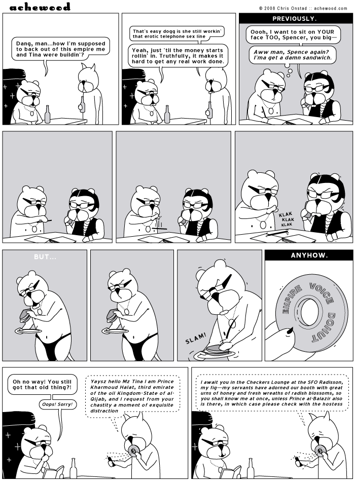Roast Beef went home and got the Donut during Ray's flashback, which he didn't care or need to see. comic