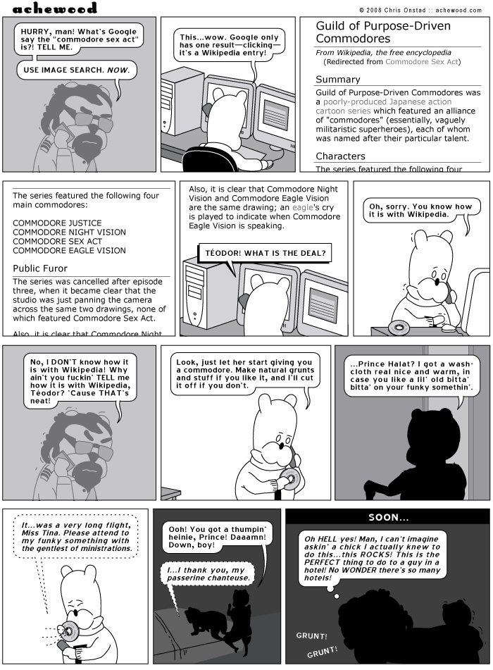 Actually, Ray genuinely doesn't know what it's like to get lost in Wikipedia. comic