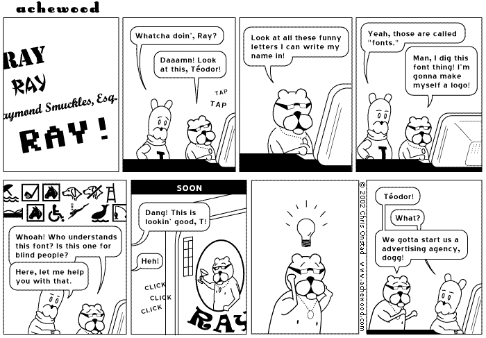 To-day is the 364-day anniversary of Achewood! comic