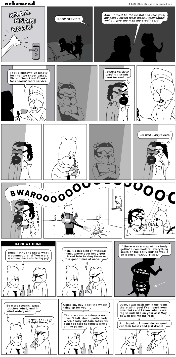 Seriously, T. Get your mind out of Ray's commodore. comic