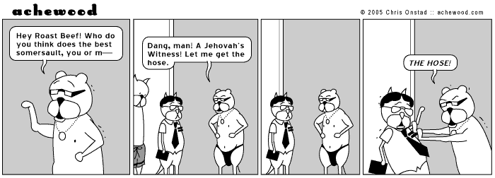 Once Ray has given you 'The Hose,' you really can't make any headway with him. comic