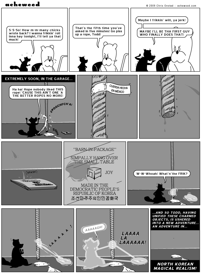 You are Todd. You have Barn-in-Package. There are no exits. comic