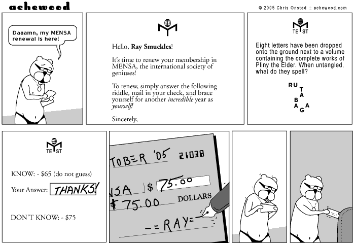 Ray can only name three Beatles comic