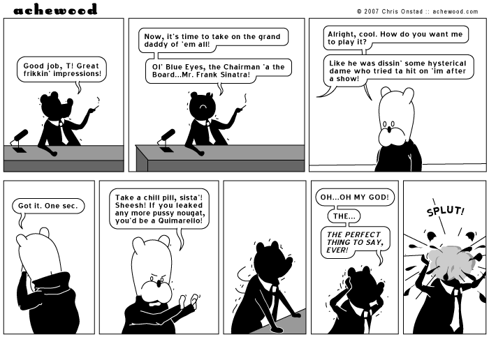 Todd heard the perfect thing to say. He heard a thing so perfect to him, his life ended. comic