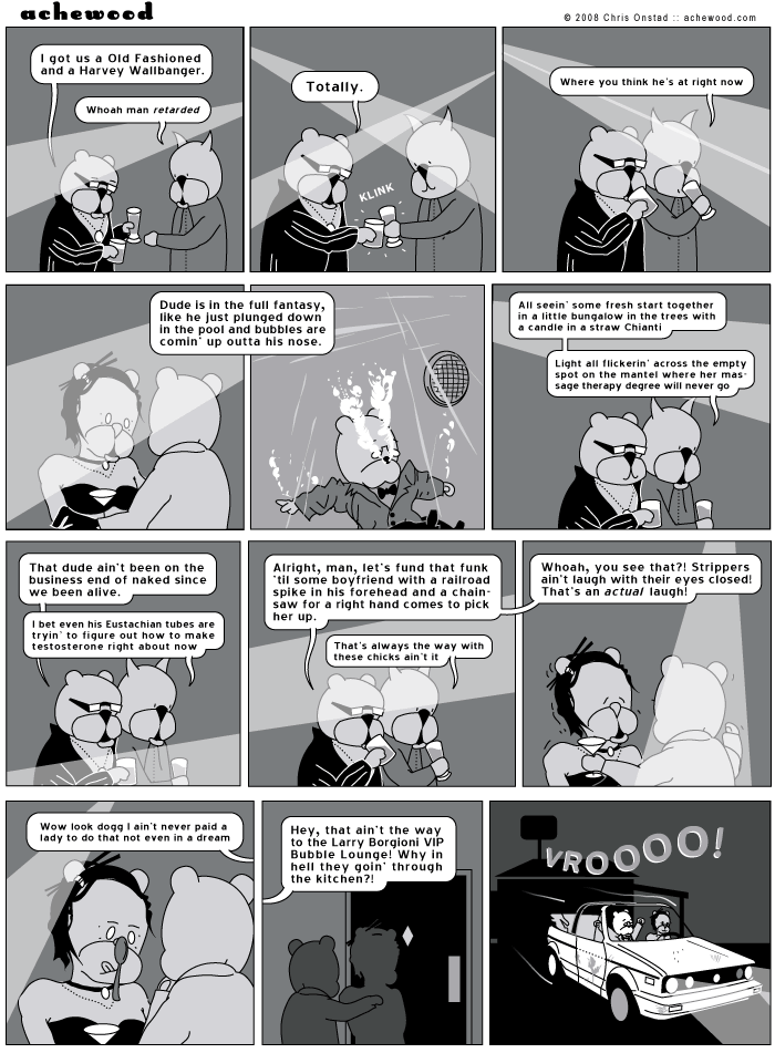 Beef's lying. He did have a dream where he paid for that. comic