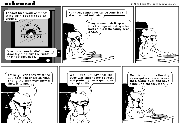 Ray doesn't like to Brie alone. comic