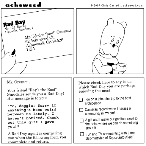 Ray was just doing this for whatever reason. comic