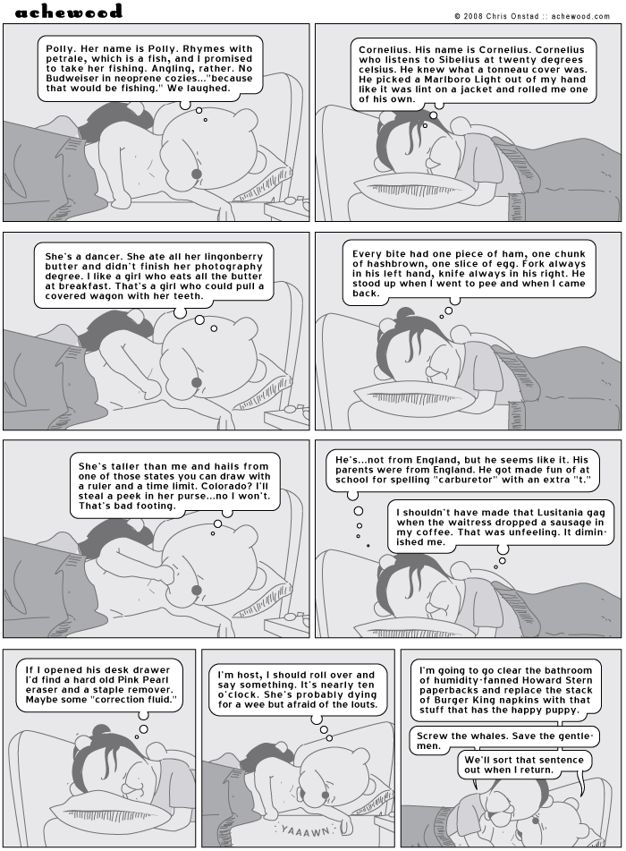 Connie wouldn't pay twenty dollars for a port her age. But this is different. comic