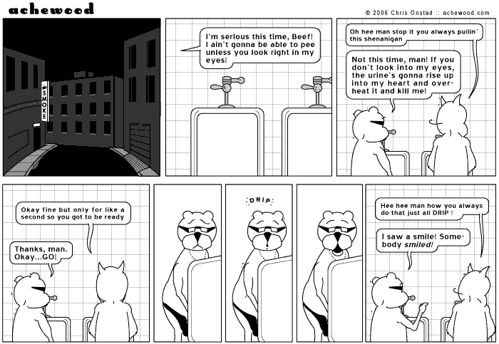 Ray has tight drinking tricks comic