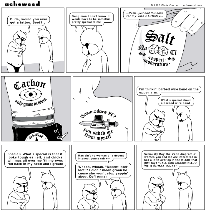 Carbon - without you I am nothing. Or, rather, hydrogen, and probably some tin. comic