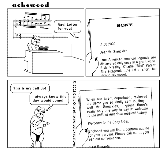 a cat in a thong is getting a record offer comic