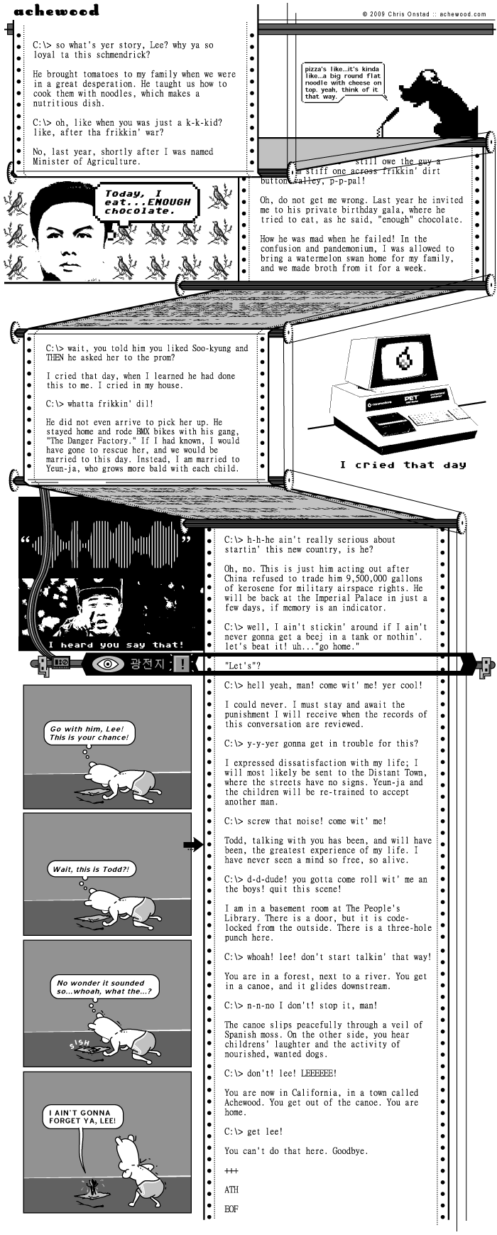 When he did not eat enough chocolate, there was hell to pay. comic