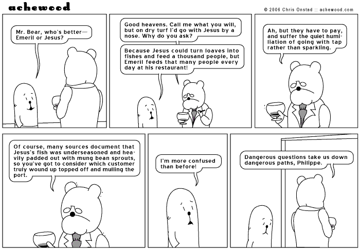 Truth seldom falls cleanly from the bone we call Jesus comic