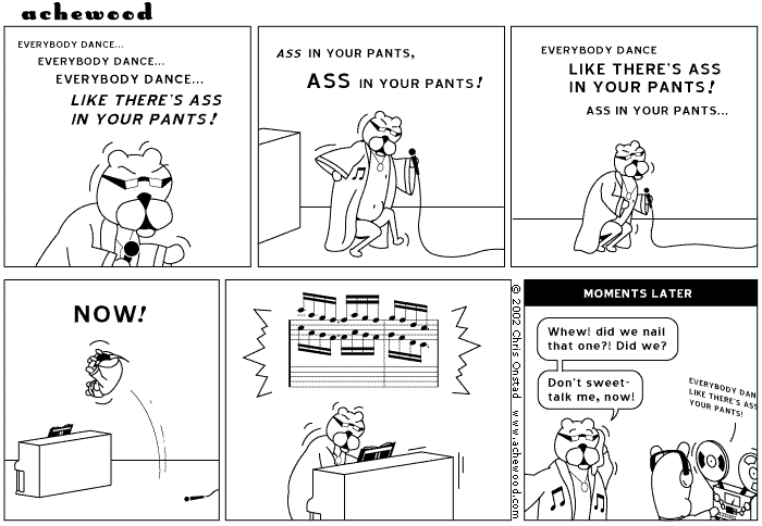 EVERYBODY DANCE LIKE THERE'S ASS IN YOUR PANTS comic