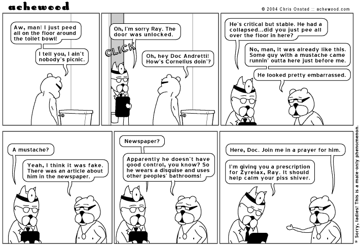 Pregnant women should not handle broken tablets of Zyrelax comic