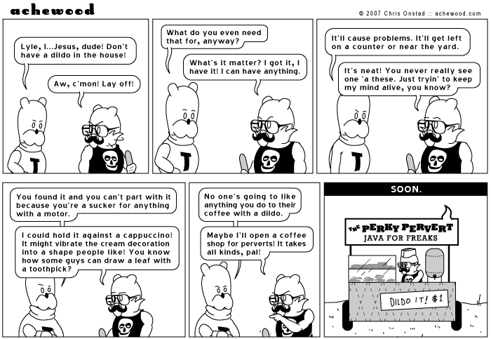 You never really see a dildo, you know? comic