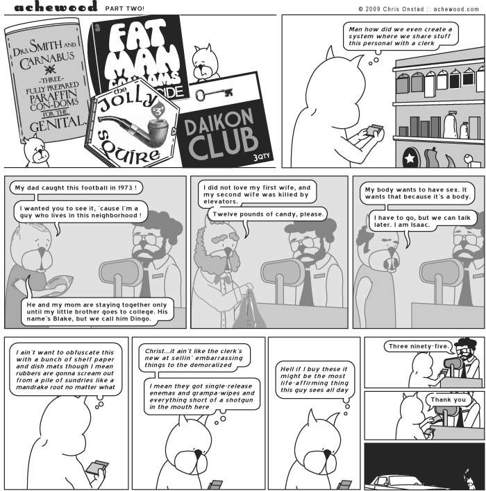 Imagine two elevators bashing a lifeless body to death, in alternation. comic