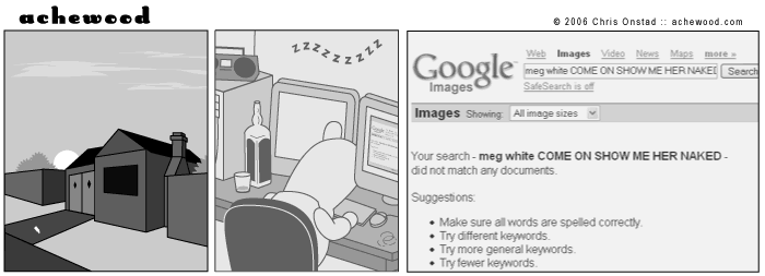 When Google can't do something, it's like being tied down and watching your dad get beat up. comic
