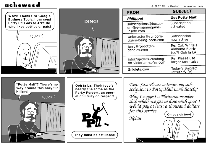 Intruthify - to admit that Nolan has a very creepy email editor font comic