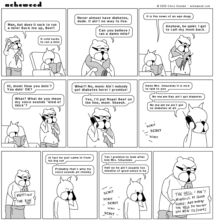 It's true, though. Ray has never been mindful of good sense. comic