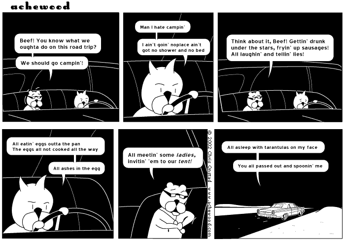 there's a lotta stuff can go wrong when campin comic