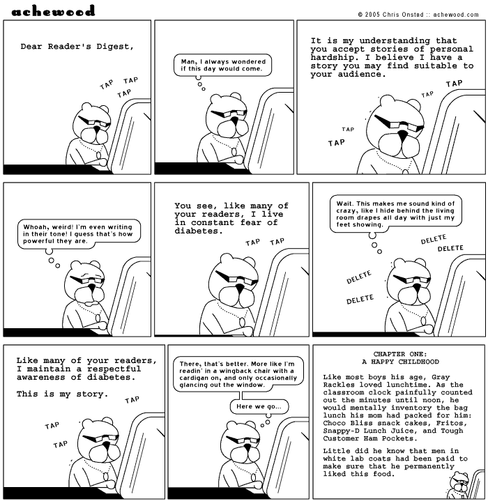 Ray permanently likes Tough Customer Ham Pockets. comic