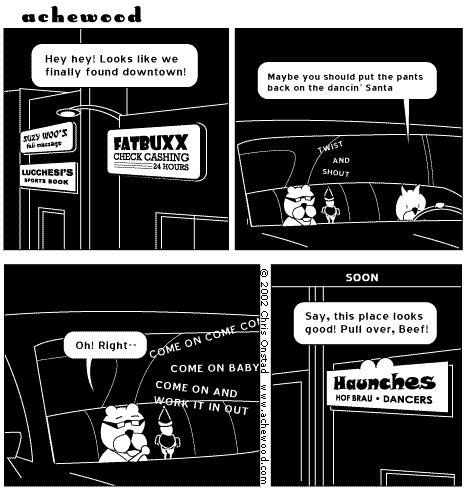 there's a lotta stuff can go wrong at Haunches comic