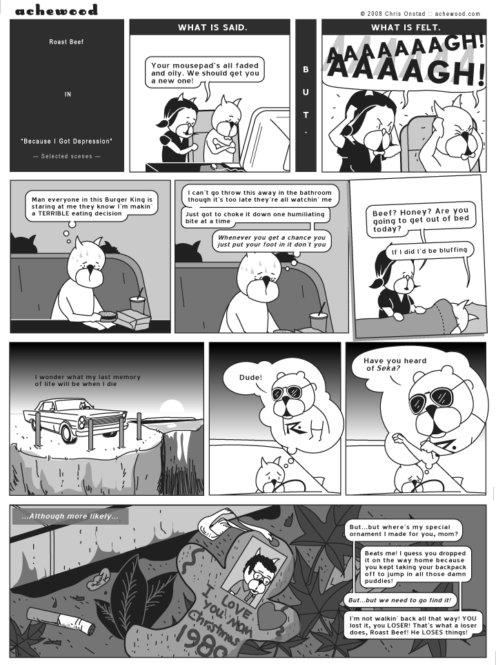 If Roast Beef was a band he would be Ian Curtis. comic