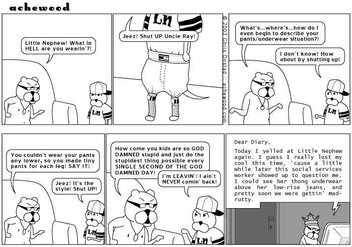 Reissue: Little Nephew's Hip-Hop Pants, original run date 10.14.2003 comic