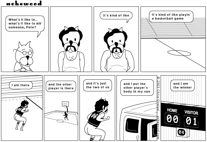 Original Run Date April 9, 2003. One of my personal favorites. Efficient and taut. comic